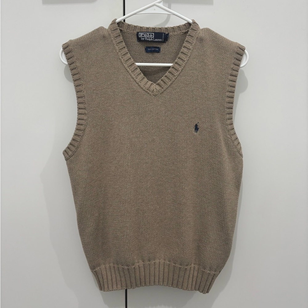 Polo by Ralph Lauren Tan Sweater Vest